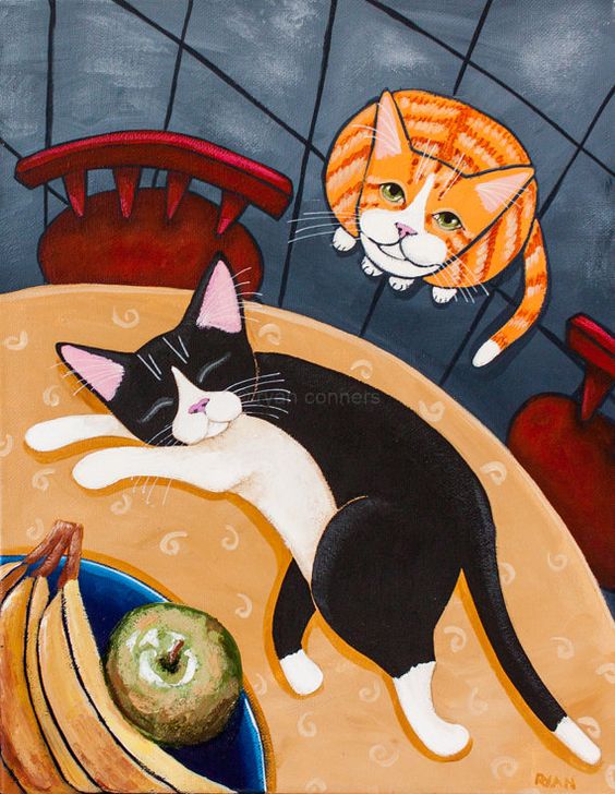 猫咪插画 ryan conners