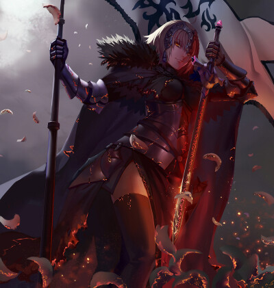 fate/grand order 黑贞德 绘师:charimei 本作品pixiv id=62646378