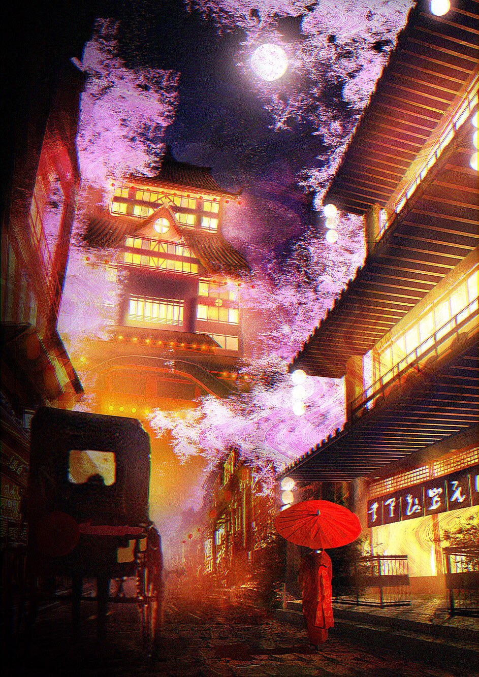 二次元 插画 风景 建筑 - 堆糖,美图壁纸兴趣社区
