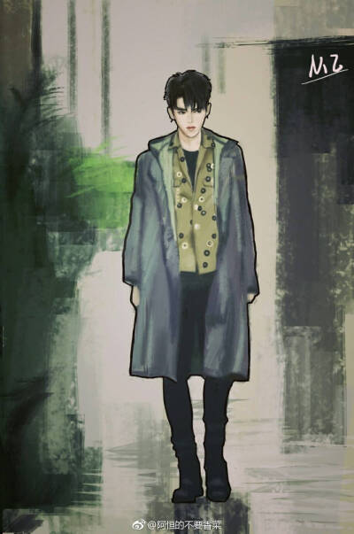 吴亦凡手绘 漫画卡通高清 壁纸 明星 吴亦凡 kirs 男神 小爷 美男帅哥