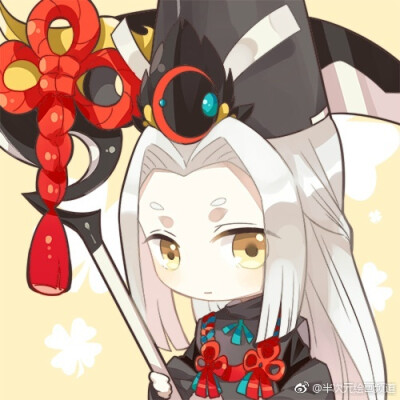 国人画师推荐# @botija 绘师笔下的#阴阳师手游#小头像系列都好q萌!