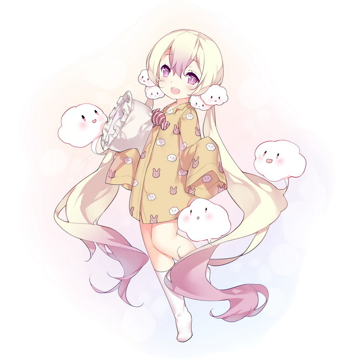 睡衣 软绵绵 雨朵 双马尾 二次元 软妹 魔法少女育成计划 眠眠