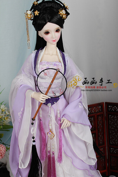 【函函娃衣】bjd 叶罗丽古装娃衣 1/3 1/4 大女 紫若婉颜