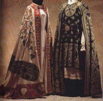 拜占庭帝国时期 服装 中古 历史 怀旧 衣服 男装女装