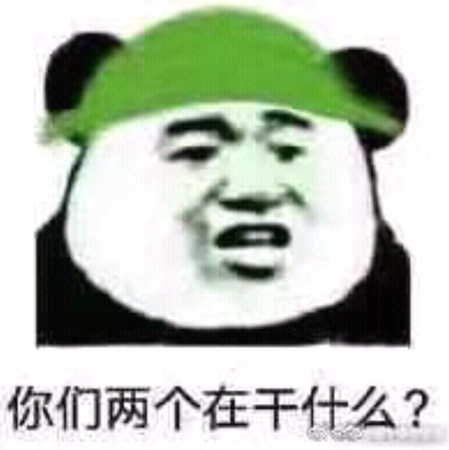 表情包 你们两个在干什么?绿帽