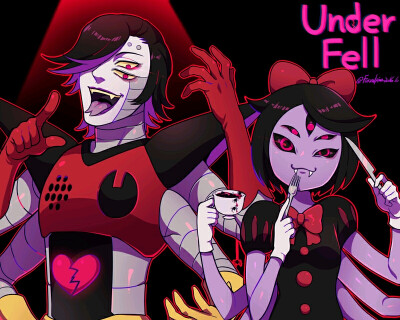 undertaleau—underfell(mettaton&muffet)