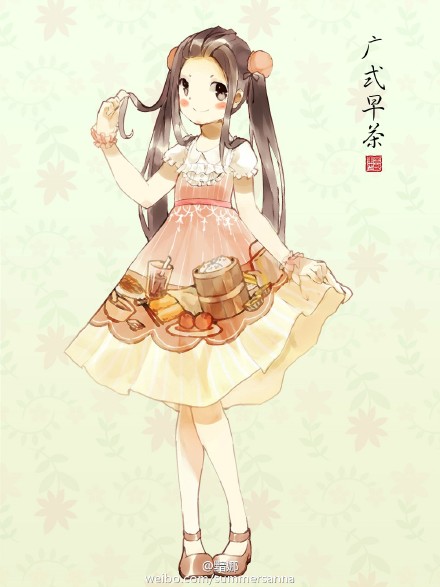 橙子的人设专辑# 复古 可爱 人设 洛丽塔 拟人