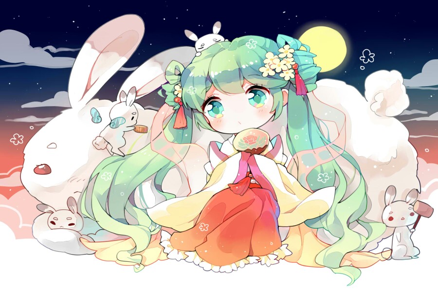 萌 二次元 初音 可爱 古装