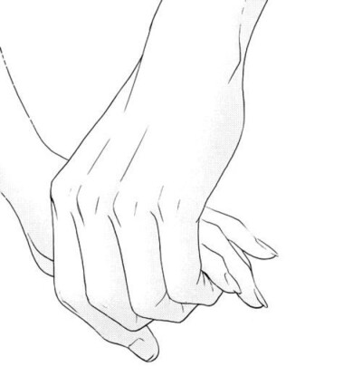 动漫男生黑白线稿