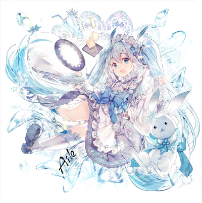 初音未来 雪未来 绘师:aile 本作品pixiv id=63134378