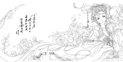 手绘 红楼梦 古风 插画