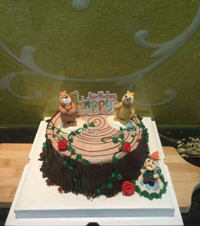 熊大熊二生日蛋糕