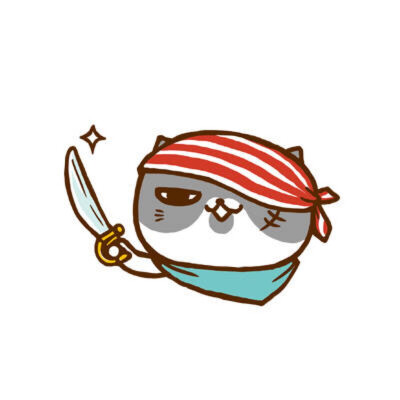 "猫咪海盗团"头像!超凶的哟～[喵喵][喵喵]#罗罗布每日一图