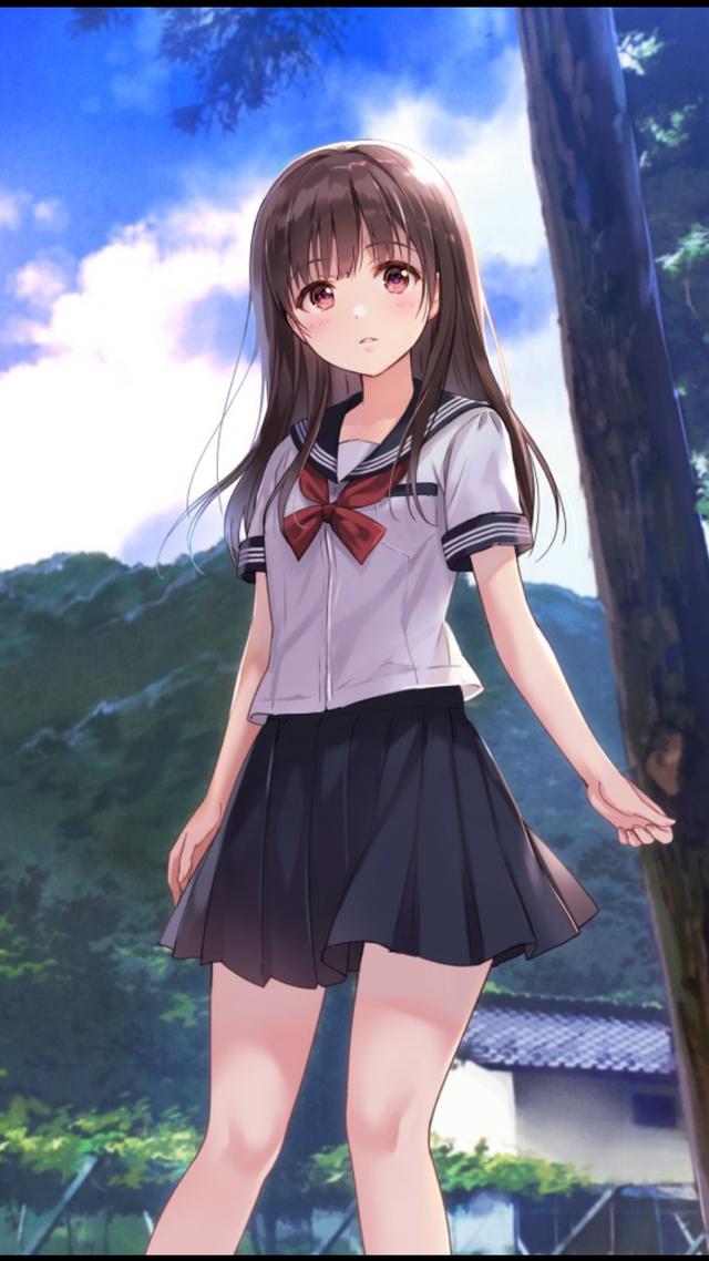 动漫水手服女生