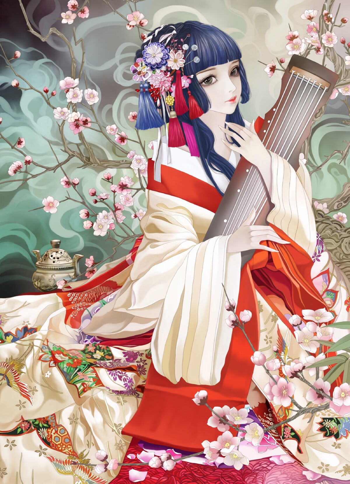古风美人 插画师:绯澜
