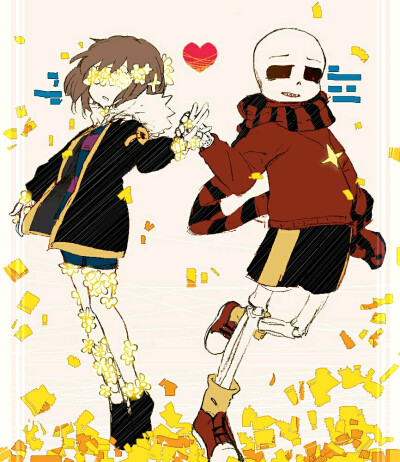 undertaleau——flowerfell(frisk&sans)