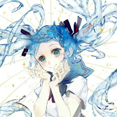 头像miku 初音未来 动漫 女生 水手服