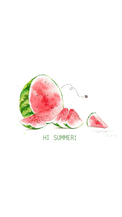 西瓜 壁纸 小清新 watermelon