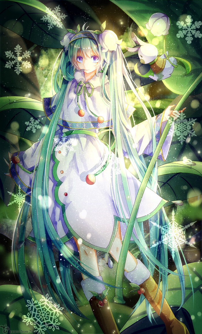 初音未来 雪未来2015 绘师:八里 本作品pixiv id=48996583