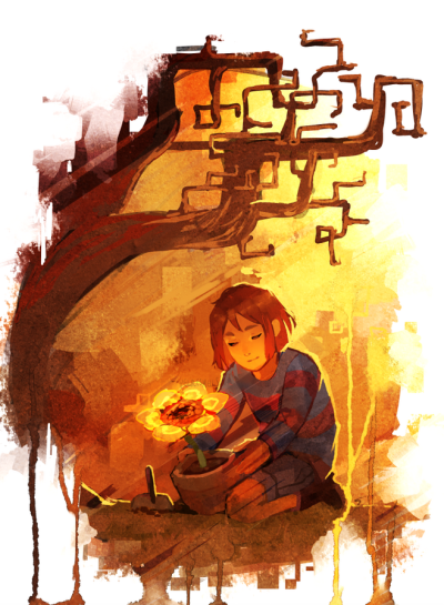 undertale—frisk&flowey