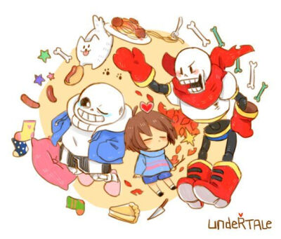 undertale——sans&frisk&papyrus