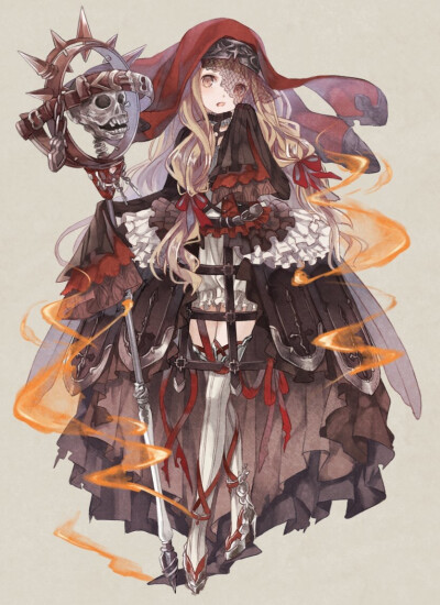 sinoalice 死亡爱丽丝 小红帽 绘师:おゆめ 本作品pixiv id=63485645