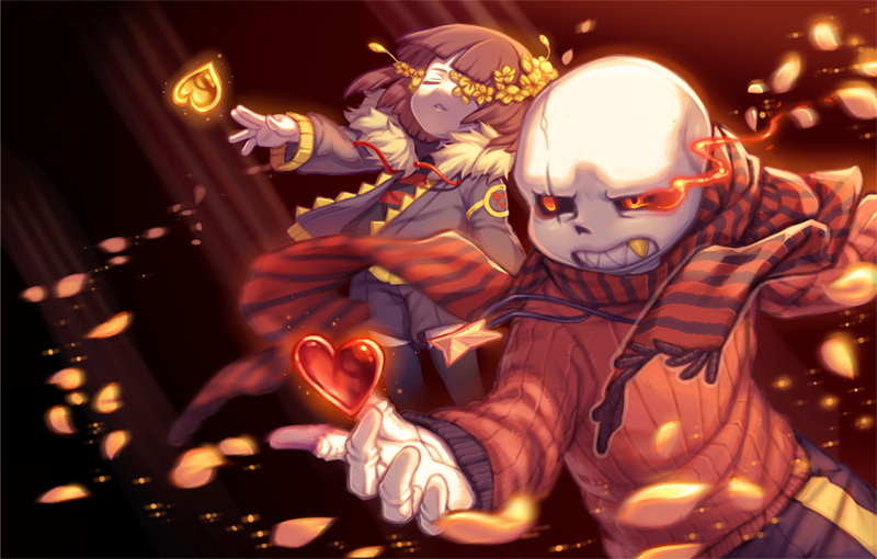 undertaleau——flowerfell(sans&frisk)