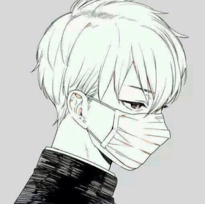 口罩动漫男