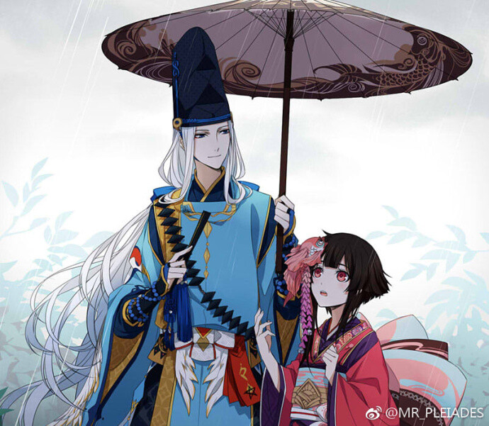 阴阳师②~#阴阳师#晴明#神乐#"下雨了.