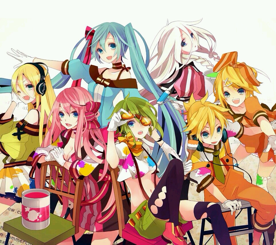 vocaloid』初音miku 镜音rin 镜音len 巡音luka ia gumi lily