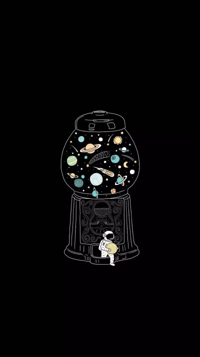 黑色系列 宇航员 手机壁纸 聊天背景图 0 89 水母lzs  发布到  星球
