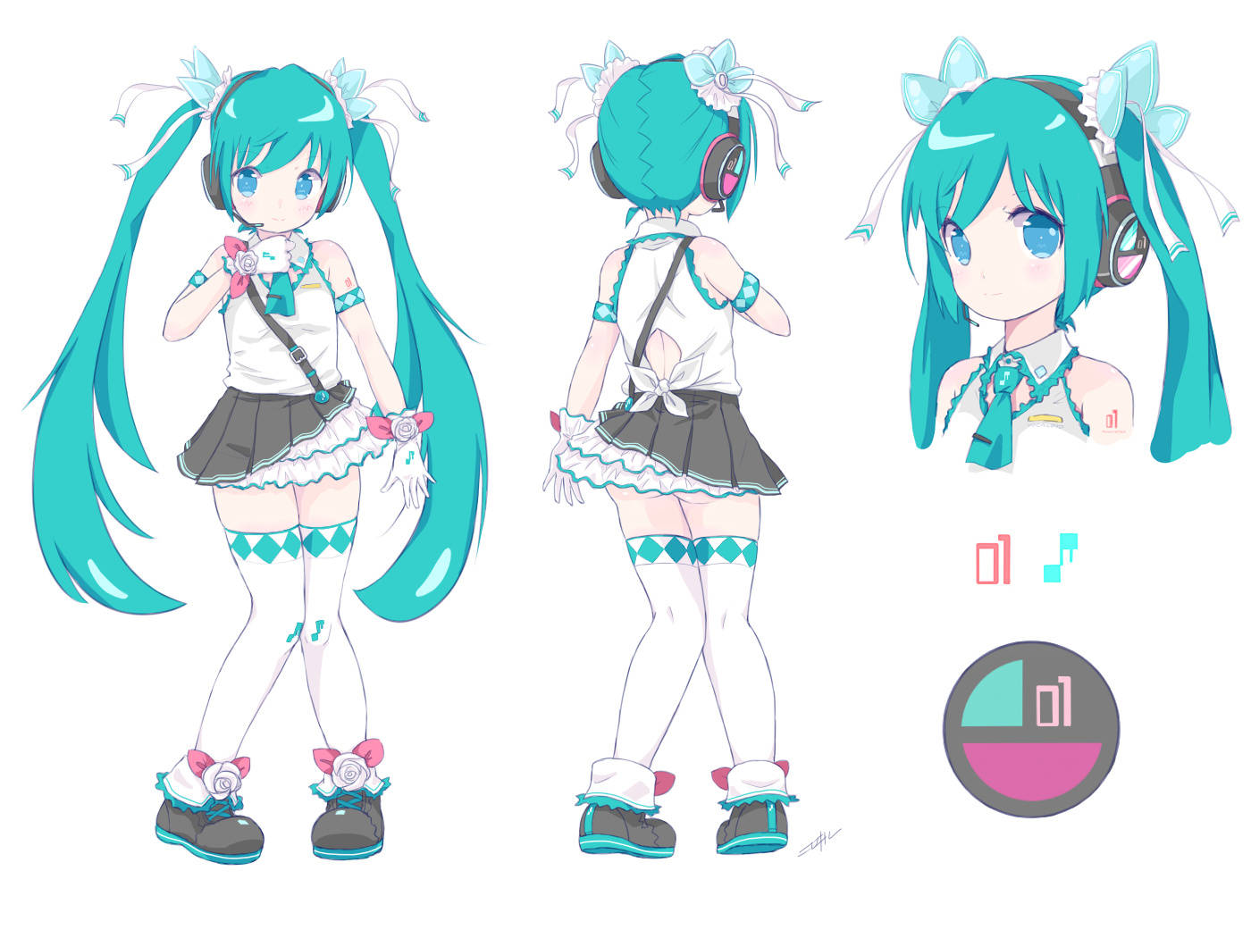 初音ミク人设图