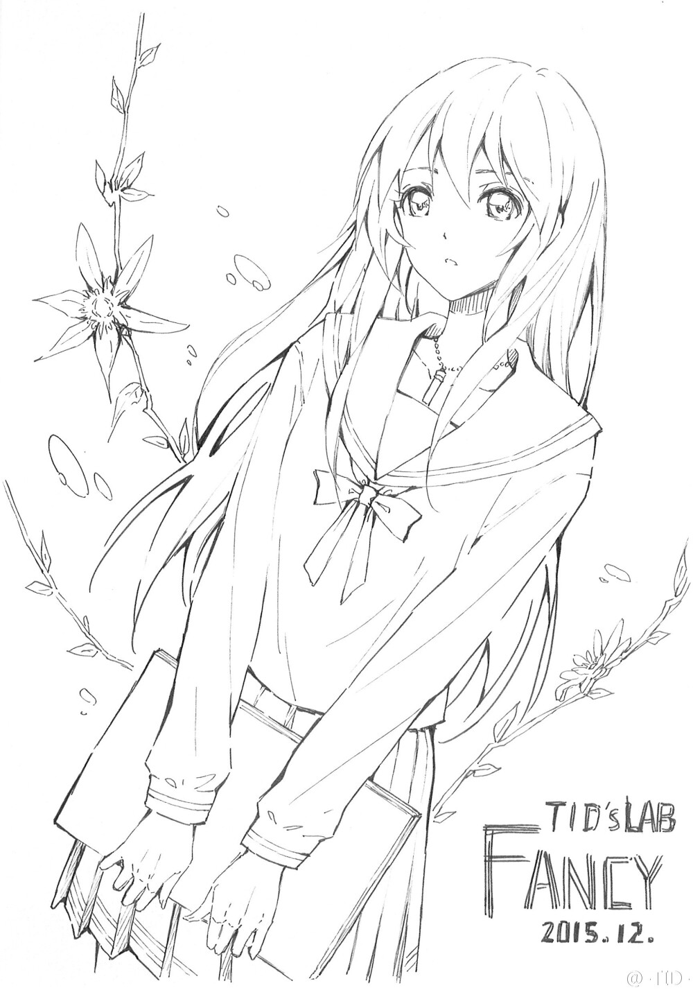 niya/二次元少女/线稿——tid