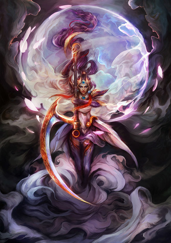 lunar goddess diana 广寒仙子 嫦娥 戴安娜