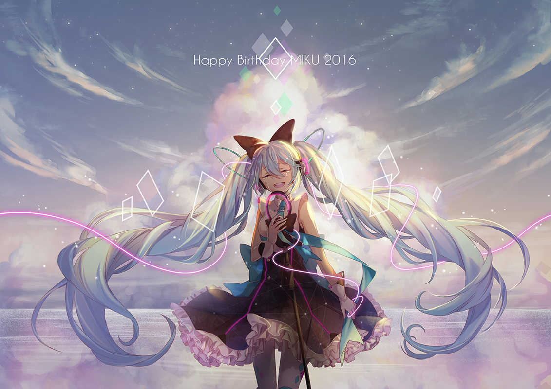 初音未来 miku 歌姬 p站 双马尾 - 堆糖,美图壁纸兴趣
