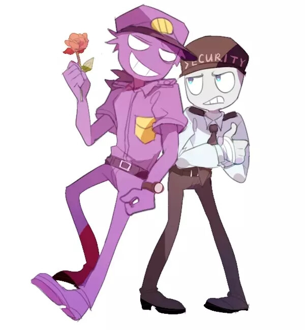 fnaf purple guy x mike