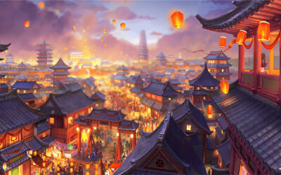 古风 二次元 背景