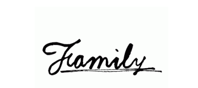 family英文字体设计family纹身素材