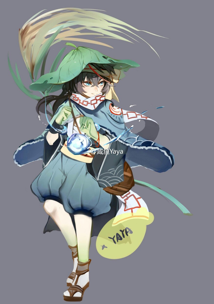 凉糕〗@咸鱼yaya 河童 百绘罗衣