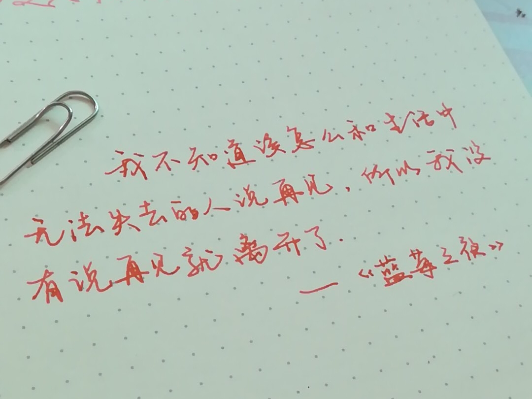 我不知道该怎么和生活中无法失去的人说再见,所以我没有说再见就离开