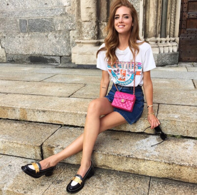 意大利时尚博主chiara ferragni 街拍 欧美风 搭配