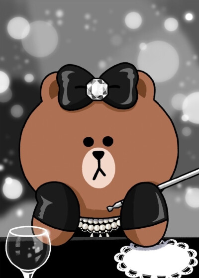 line friends 布朗熊妹妹choco丘可