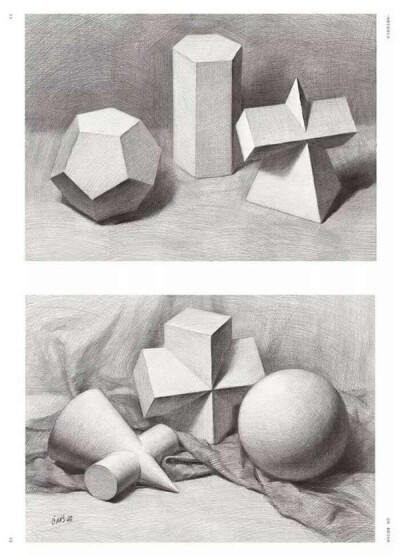素描组合几何