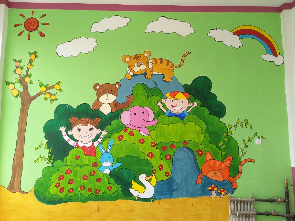 幼儿园卡通主题墙画