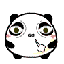 黑眼圈熊猫qq表情 卡通可爱qq表情卡通黑眼圈熊猫