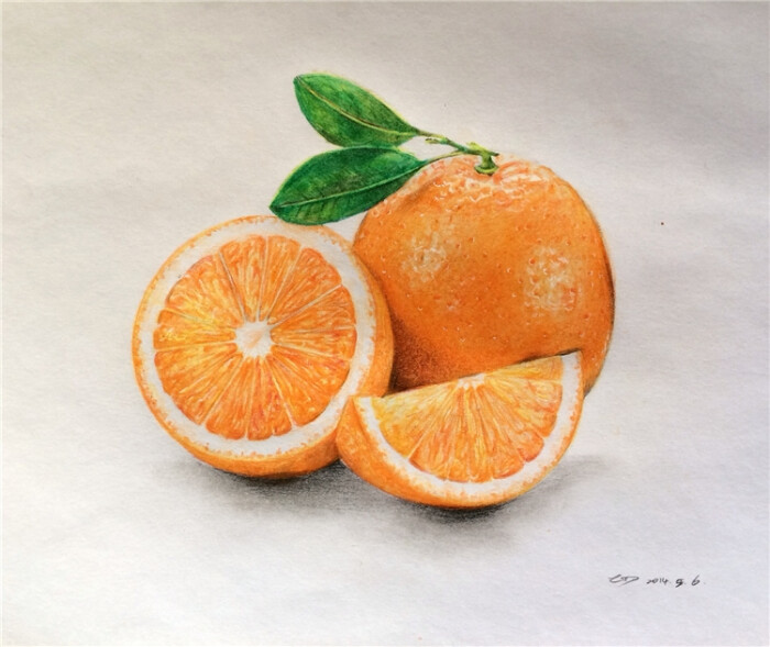【新手村】那个水果,草莓和橙子…彩铅