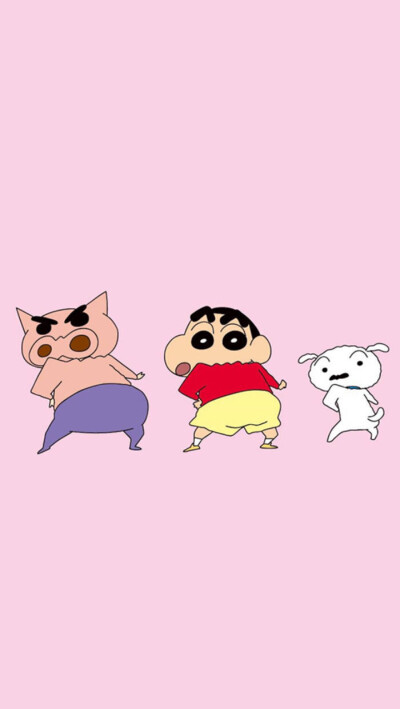 壁纸蜡笔小新3格
