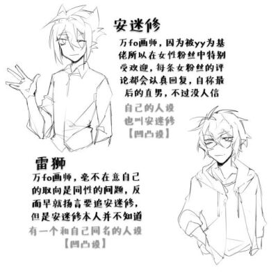 【雷安】人设,现代paro