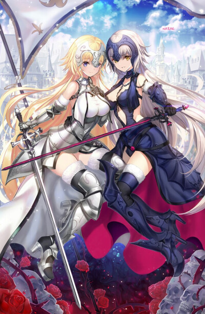 fate/grand order 贞德 动漫 插画 少女 同人 梦幻 壁纸 头像 唯美