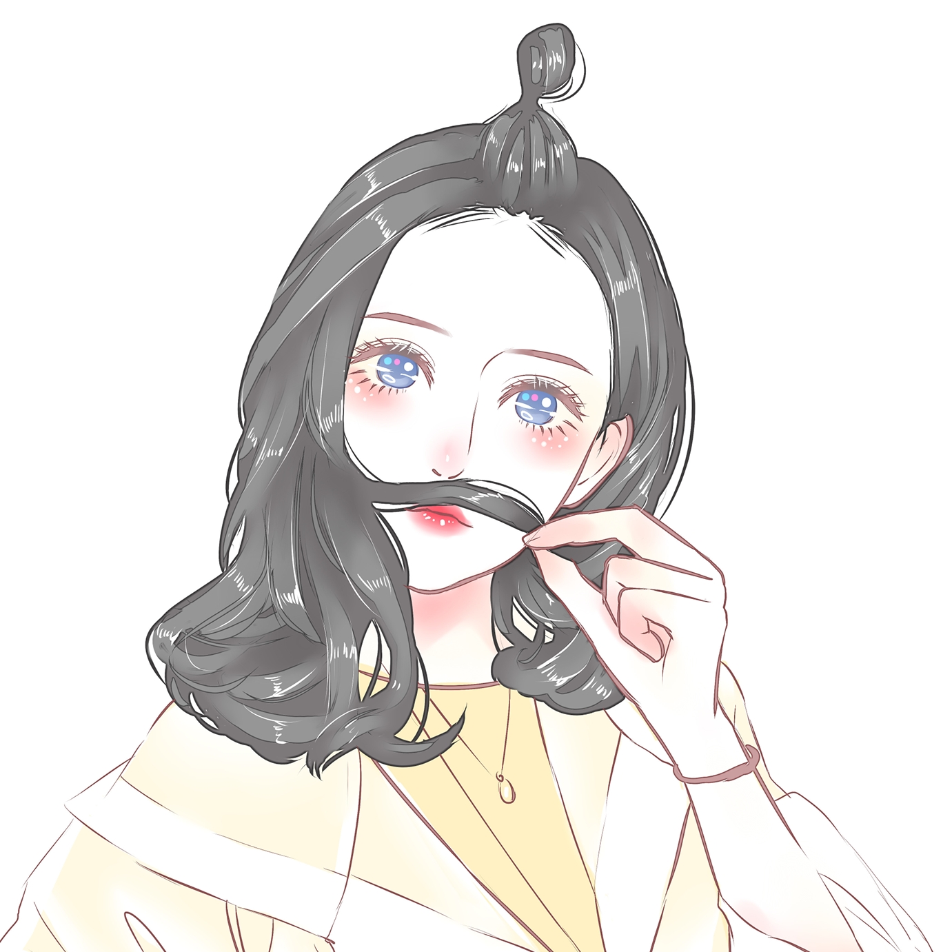手绘头像 插画头像 绘画头像 动漫头像 卡通头像 漫画头像